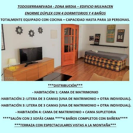 Todosierranevada - Duplex 4 Dormitorios - Vistas Espectaculares A La Montana Сьєрра-Невада Екстер'єр фото
